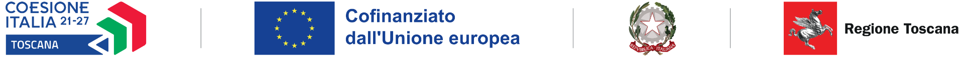 Coesione Italia 21-27 · Cofinanziato dall'Unione europea · Repubblica Italiana · Regione Toscana